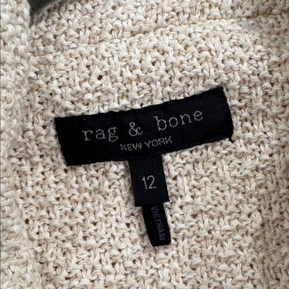 Rag & Bone Slade Ecru textured blazer size 12 - Picture 8 of 8